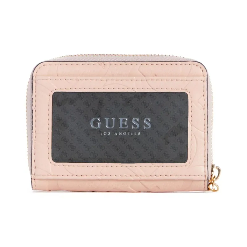 GUESS Artificial Leather Wallet Small Size Women's Pink-1