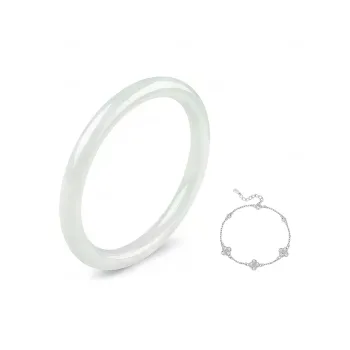 Seven Little Craftsmen Bean Type Jadeite Bangles Women's