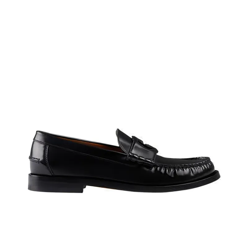 GUCCI Interlocking G Loafers Black-2