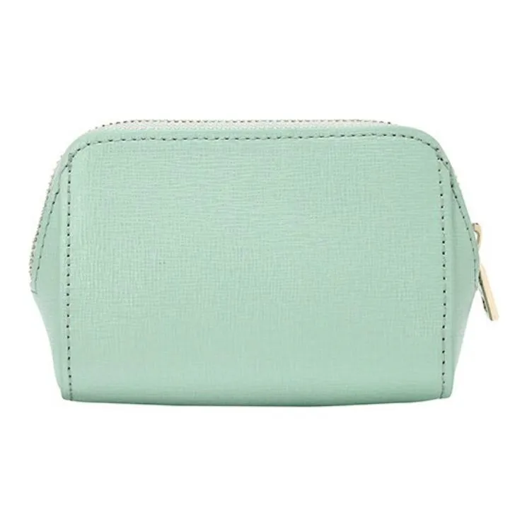Furla Cow Leather Coin Purse Women's Mint Green-2