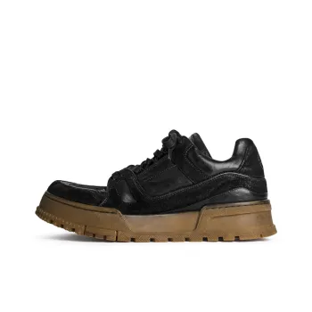 PIPG Vintage Washable Horse Leather Anti Slip Wear Resistant Skateboard Shoes Men's