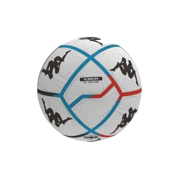 Kappa Size 5 Ball Soccer PU Unisex White-Red Blue Stripes