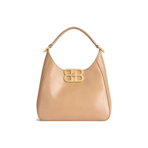 Balenciaga Cow Leather Handbag Small Size Women's Latte