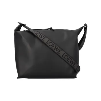 LOEWE Cubi Calfskin Crossbody Bag Shoulder Bag Men's Black