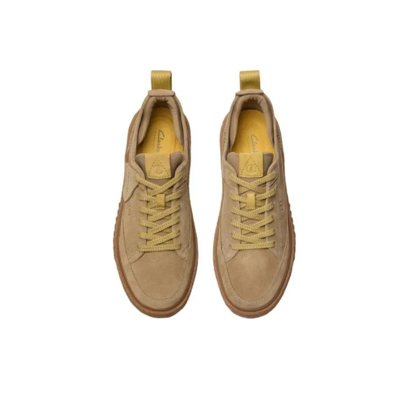 Clarks Breathable Low Top Skateboard Shoes Men's Yellow-2