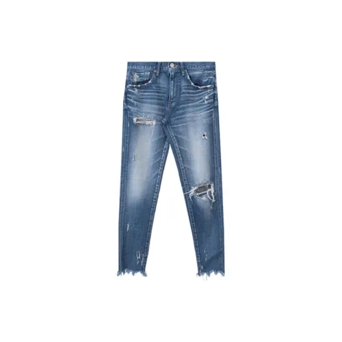 MOUSSY Jeans Women's Light Blue