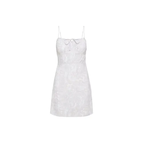 ARITZIA Slip Dresses Women's White Light Birch/White Background Birch Wood