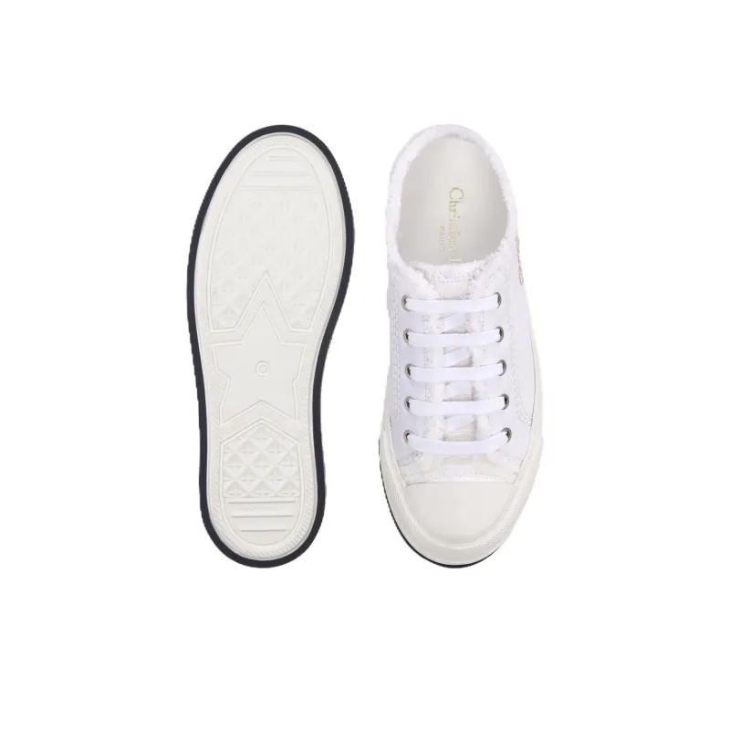 DIOR DIORIVIERA Low Top Skateboard Shoes Women's White-4