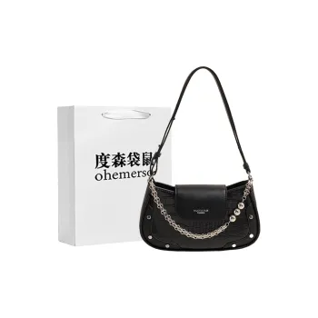 Dusen Kangaroo PU Handbag, Shoulder Bag, Crossbody Bag Regular Women's Silver & Pink/Silver & Red/Black & Red