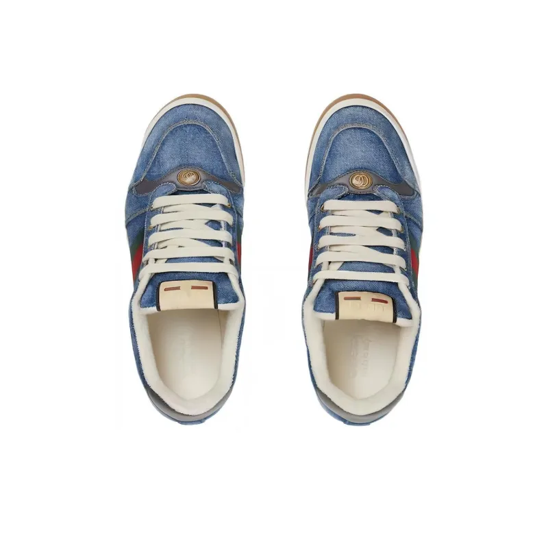 GUCCI Screener Sneaker 'Blue Denim'-3