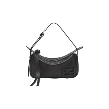 FENDI Calfskin Handbag, Shoulder Bag Mini Women's Black