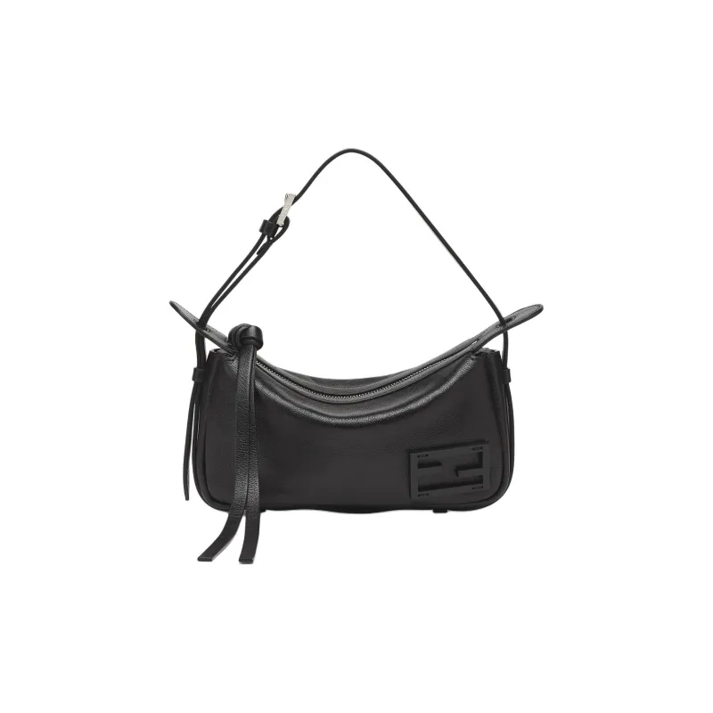 FENDI Calfskin Handbag, Shoulder Bag Mini Women's Black-0