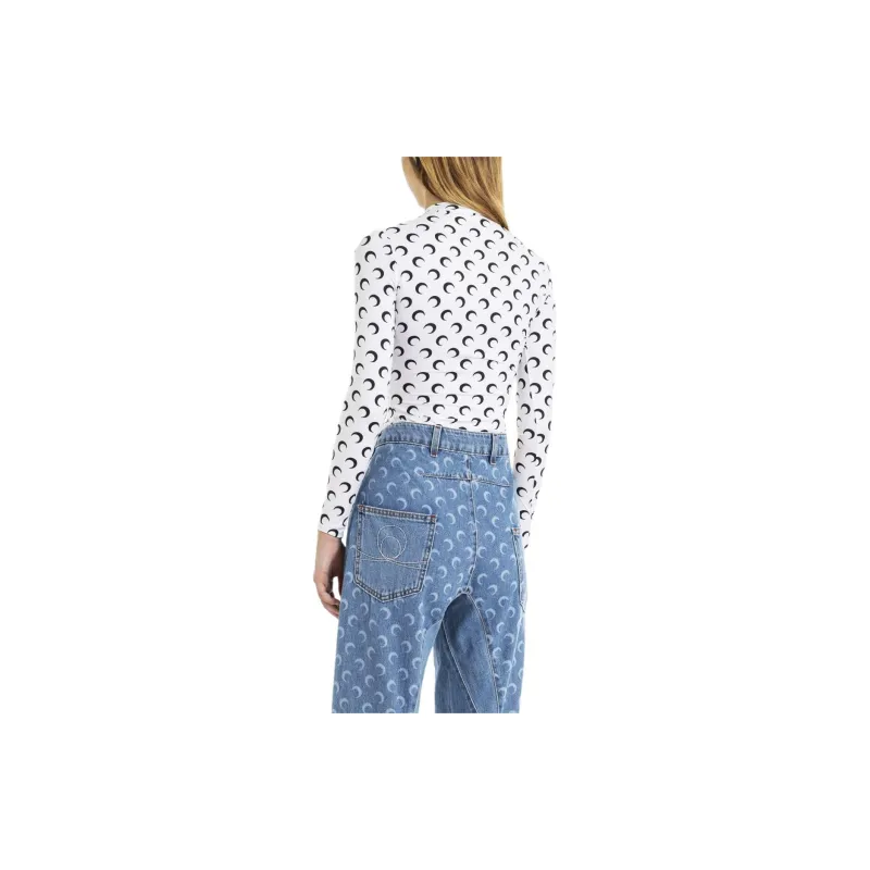 Marine Serre T Shirt Women's White-1