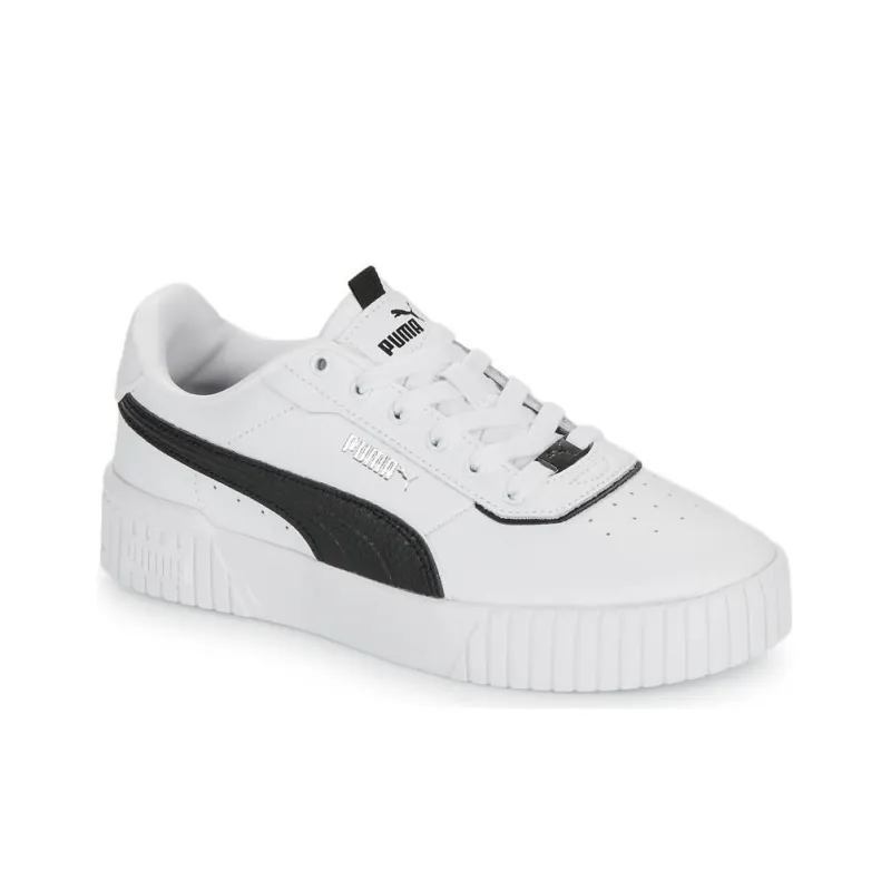 PUMA Carina 2.0 Lightweight Low-Top Skateboard Shoes Women's White-2