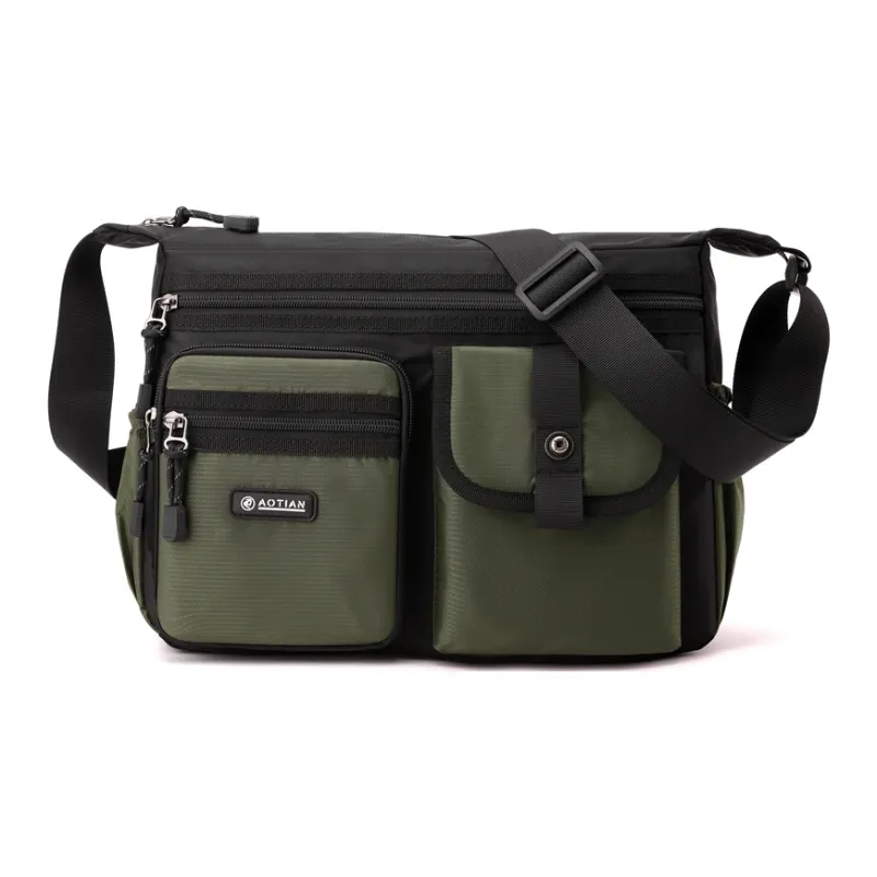 Yalu Oxford Crossbody Bag Regular Men's Gray/Black/Army Green/Dark Blue-4