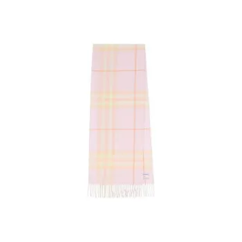 Burberry Checked Fringed-Edge Scarf