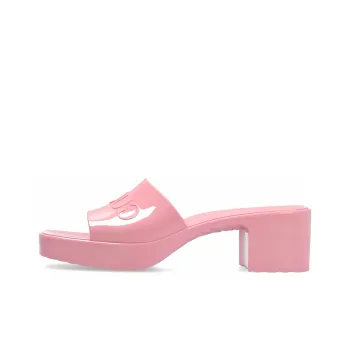 GUCCI 60mm Slide Sandal Pink Rubber Women's