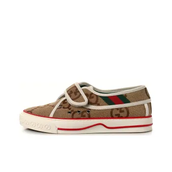 GUCCI Tennis 1977 Stylish Skateboarding Shoes Men's Ebony