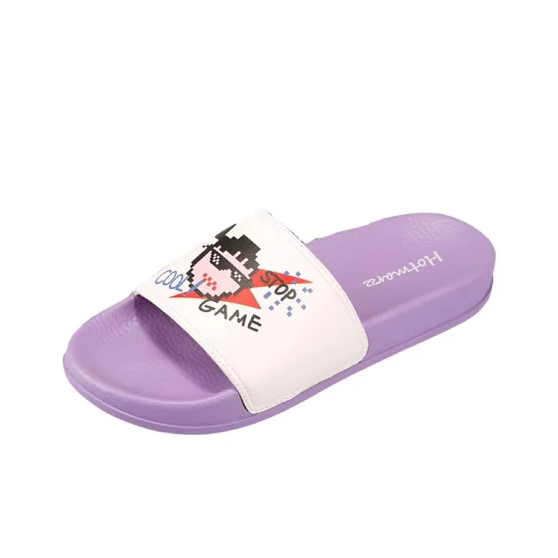 HOTMARZZ Slip Resistant Abrasion Resistant Slide Slippers Unisex Purple-3