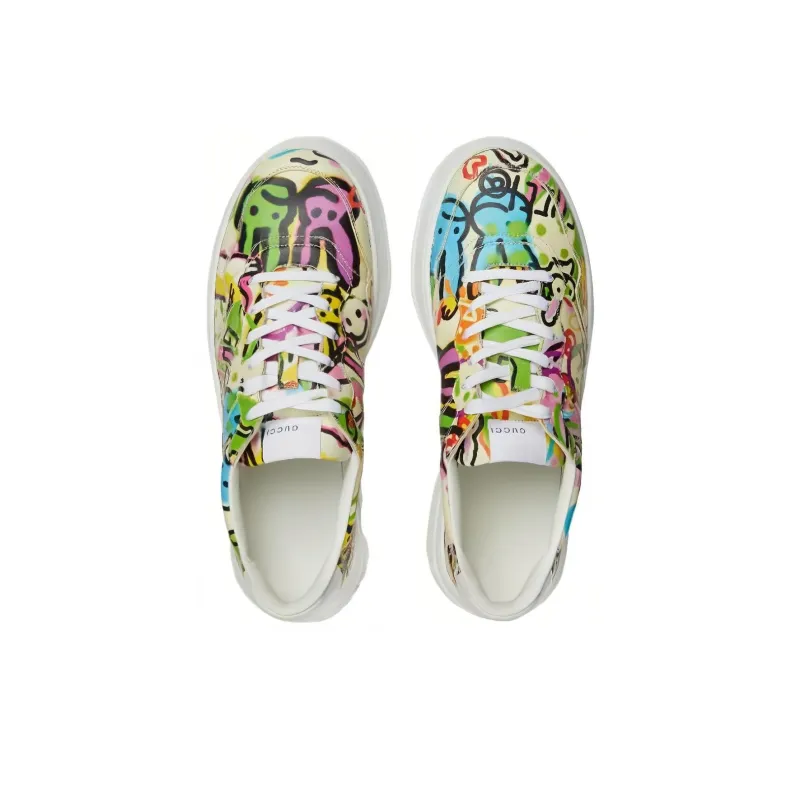 GUCCI Platform Trainer 'Year Of The Rabbit   Graffiti Print'-2
