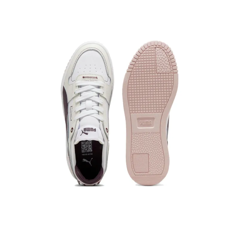 PUMA Carina Street Anti Slip Wear Resistant Low Top Skateboard Shoes Women's White-3