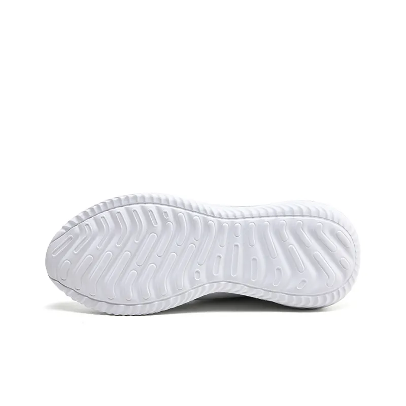 Binary Low Top Running Shoes Women's White Gray-4