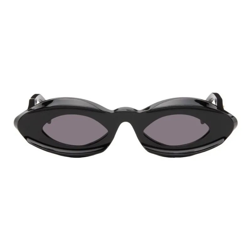 MARNI Acetate Irregular Shape Sunglasses Men's Black-0