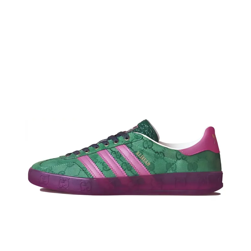 Adidas X GUCCI Gazelle Green GG Monogram Women's-0
