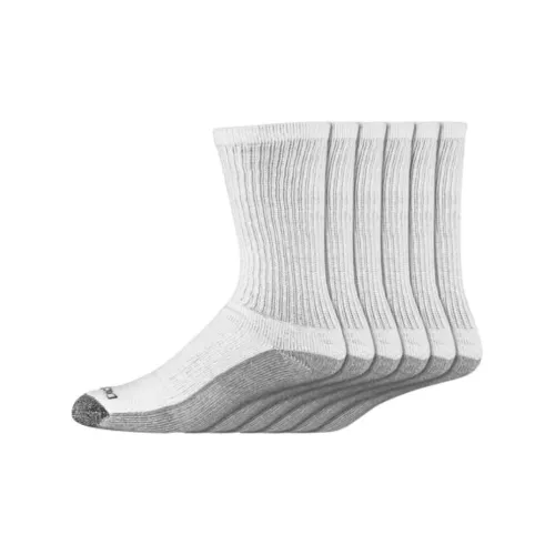 Dickies Mid-Calf Socks Men's 6 Pack White