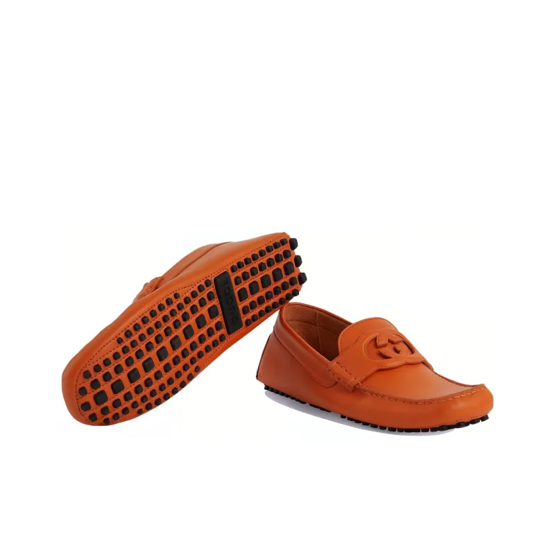 GUCCI Interlocking Men's Casual Shoes Men's Orange-4