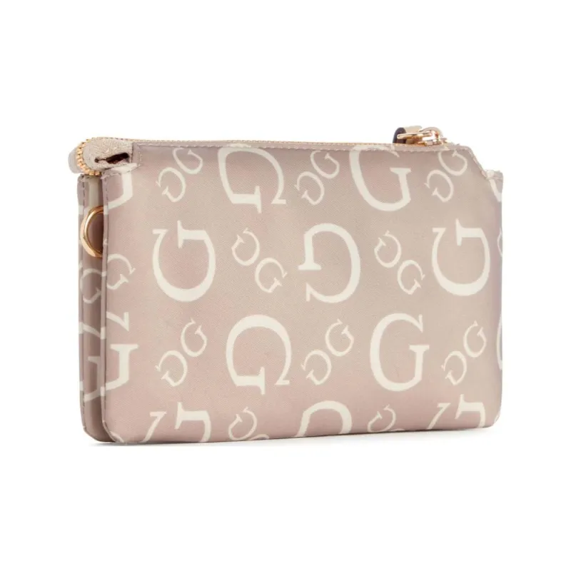 GUESS Nylon Crossbody Bag Shoulder Bag Mini Women's Beige-1