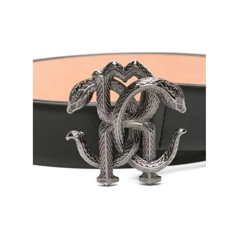 Roberto Cavalli RC buckle Leather Belt-2