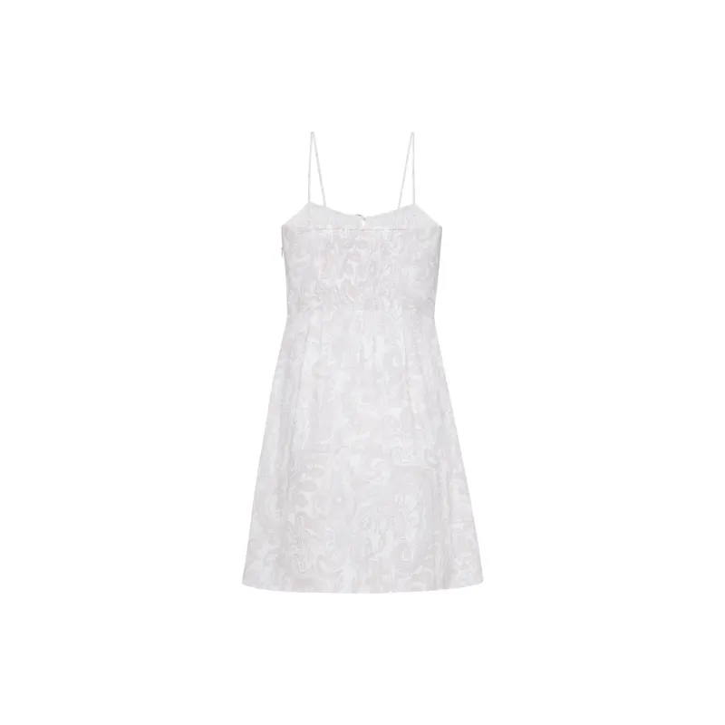 ARITZIA Wilfred Bellow Mini Dress Slip Dresses Women's White Light Birch/White Background Birch Wood-1