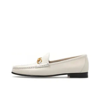 GUCCI Horsebit 1953 Horsebit Loafers Women's White