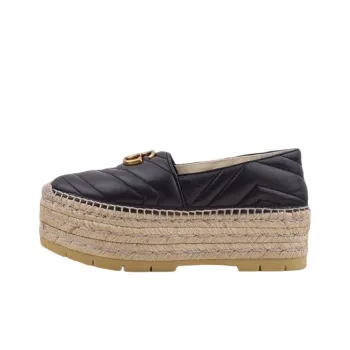 GUCCI Leather Espadrille With Double G