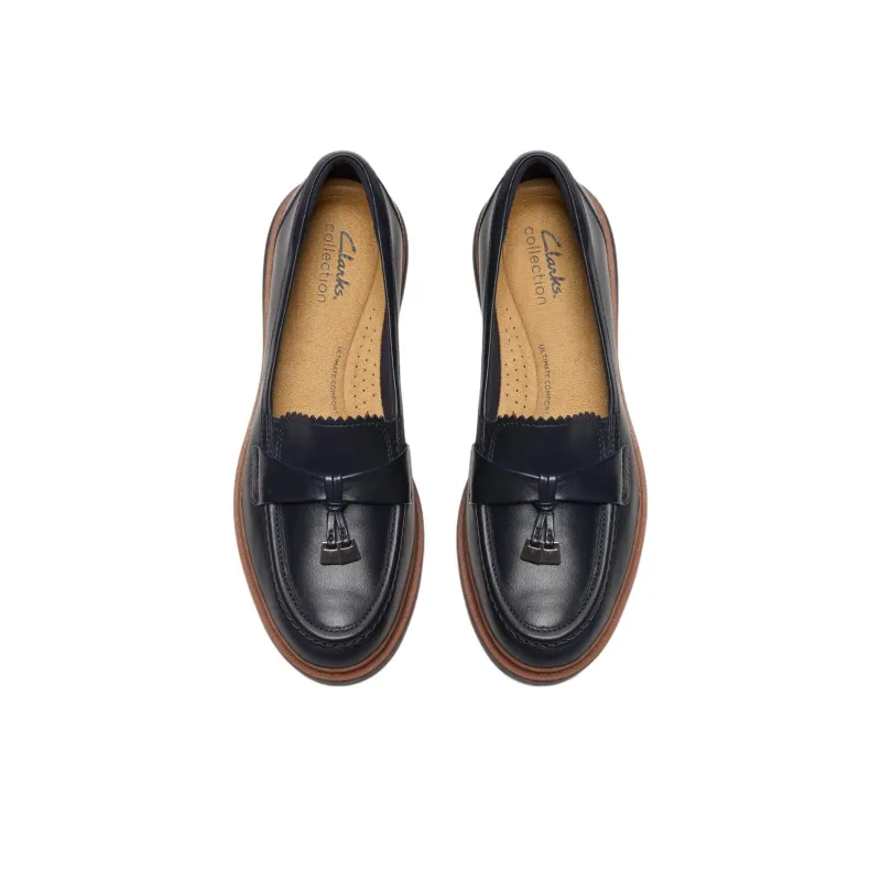 Clarks Loafers Women's Marine Blue-3