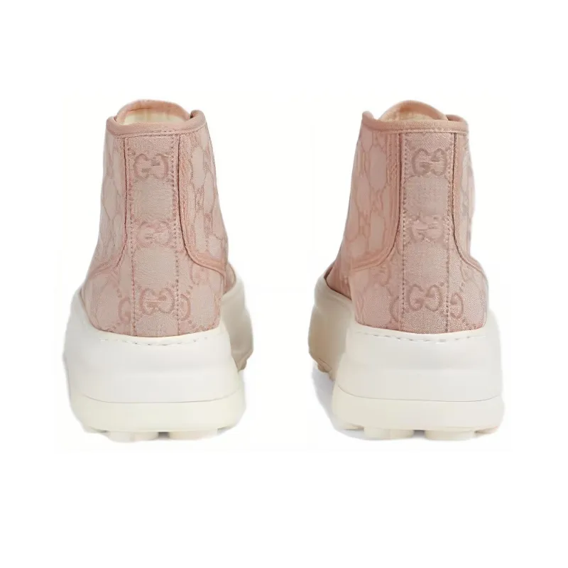 GUCCI Stylish Skateboarding Shoes Women's Pink-3