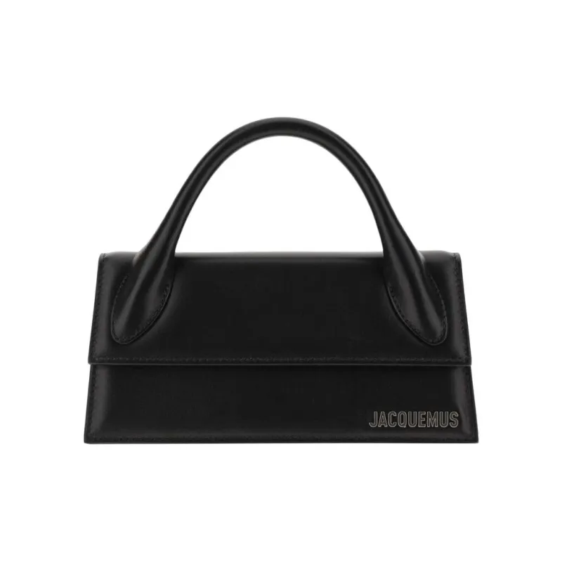 Jacquemus Le Chiquito Leather Shoulder Bag Crossbody Bag Handbag Women's Black-0