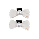 1 Pair Beige (Bowknot Single Bead) 000072