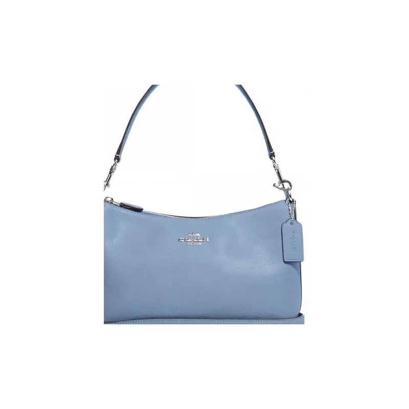 COACH Cow Leather Portable Crossbody Bag, Shoulder Bag Medium Size Women's Cornflower Blue-3