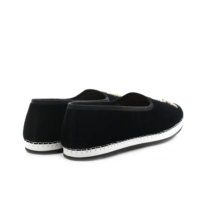 GUCCI Velluto Marmara Loafers Men's Black-2