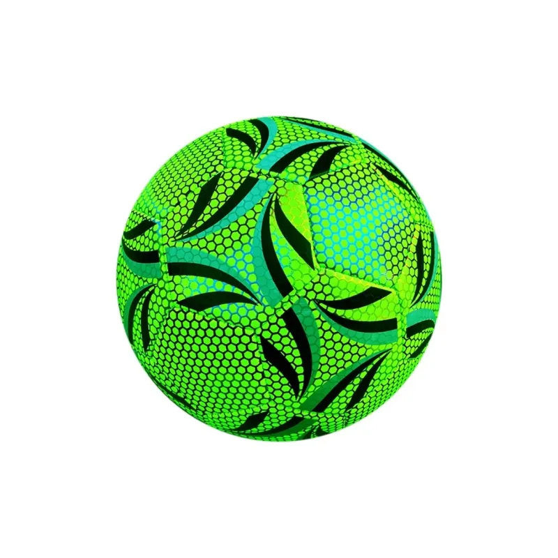THREEHUAN Size 5 Soccer PU Machine Stitched Soccer Ball Unisex Glow In The Dark Fluorescent-1