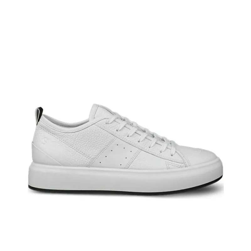 Ecco Low Top Skateboard Shoes Women's White-1