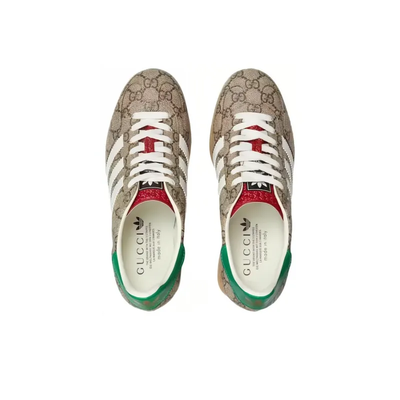GUCCI Adidas X GUCCI Women's Wedge Gazelle 'Beige Gg Monogram' Women's-3