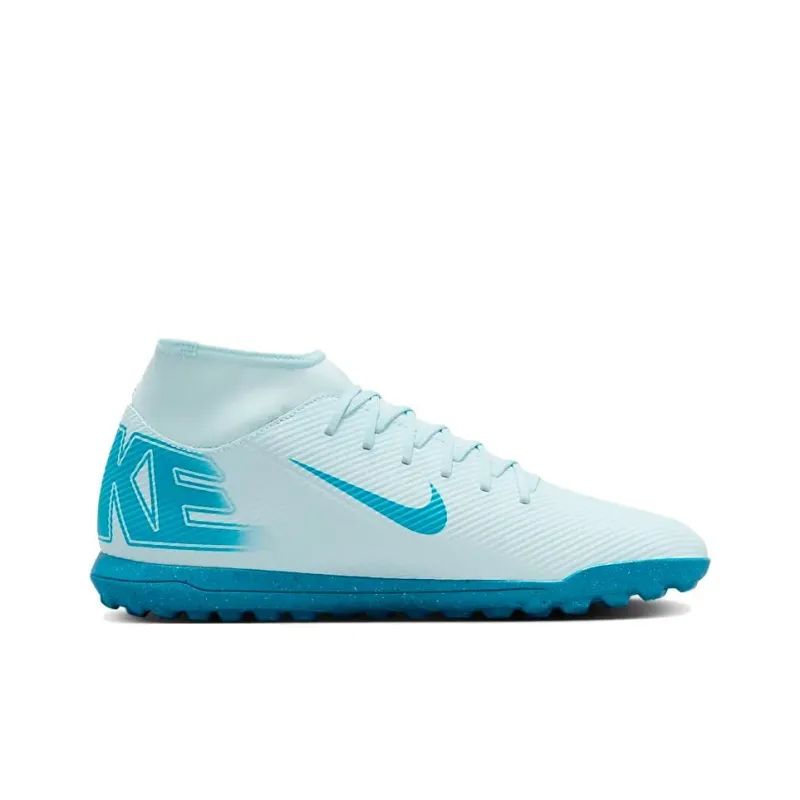 Nike Mercurial Superfly 10 Artificial Ground Anti Slip Wear Resistant Soccer Shoes Men's Blue-1