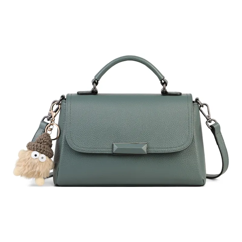 C°BANNER Cow Leather With Synthetic Leather Crossbody Bag, Handbag Regular Women's Black/Khaki/Dusty Blue/Ecru-17