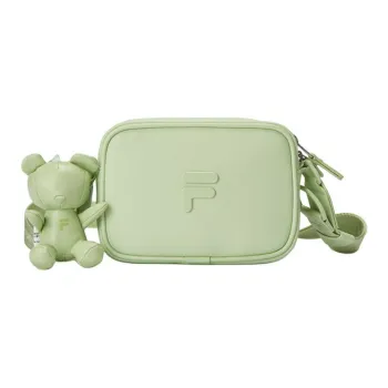 FILA FUSION Polyurethane Cute Bear Shoulder Bag, Crossbody Bag Regular Women's Light Lime