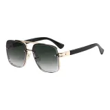 Gold Frame with Gradient Gray Lens