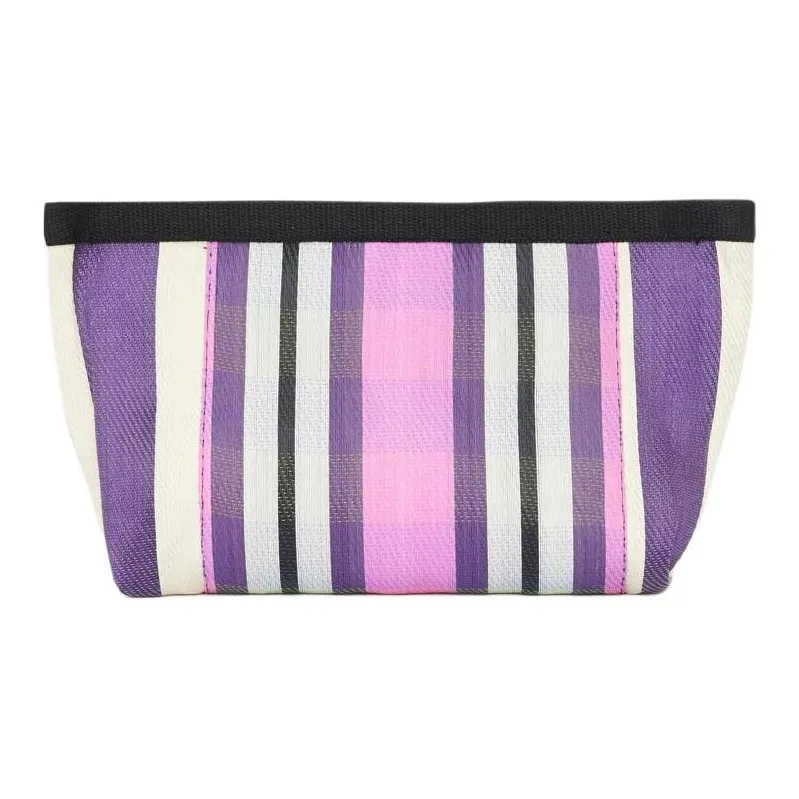ISABEL MARANT Logo Patch Striped Clutch Bag-2