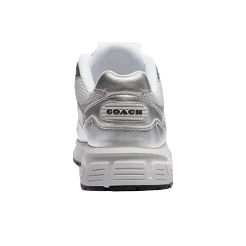 COACH Low Top Casual Shoes Men's Silver-4
